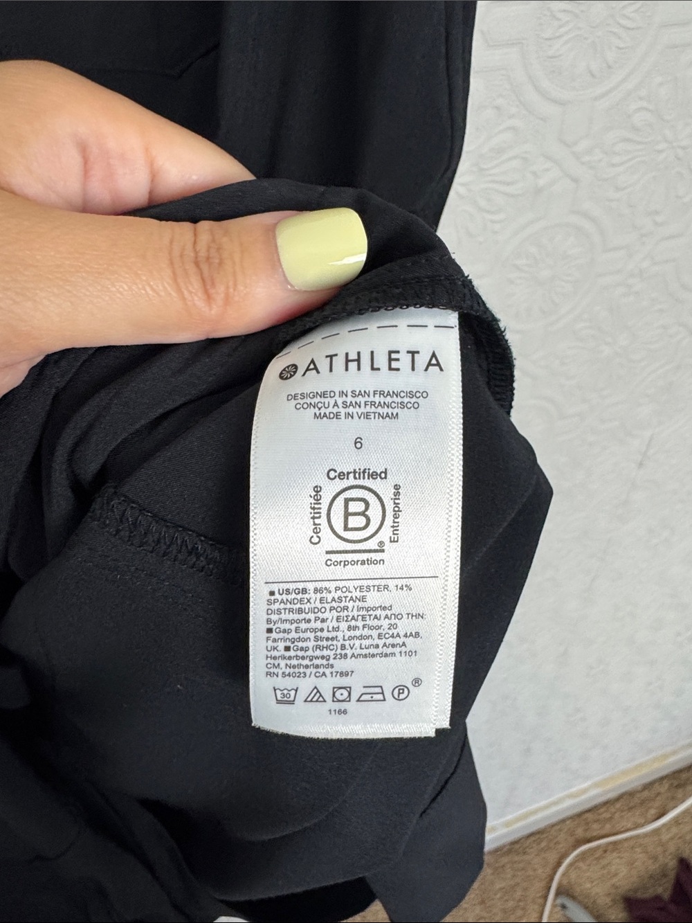 Athleta Brooklyn Black Sleeveless Romper Size 6 Zip Front Collared Athletic - Picture 6 of 8